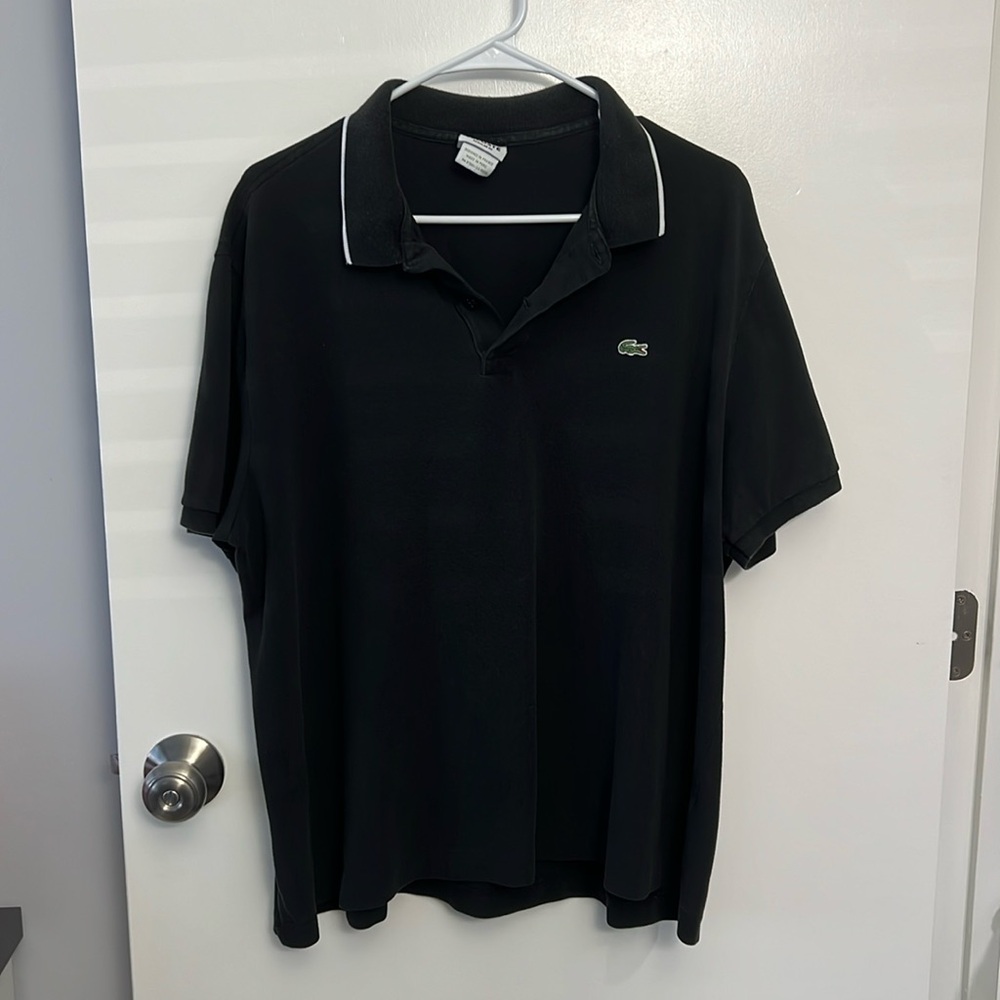 Men’s Lacoste Black Polo